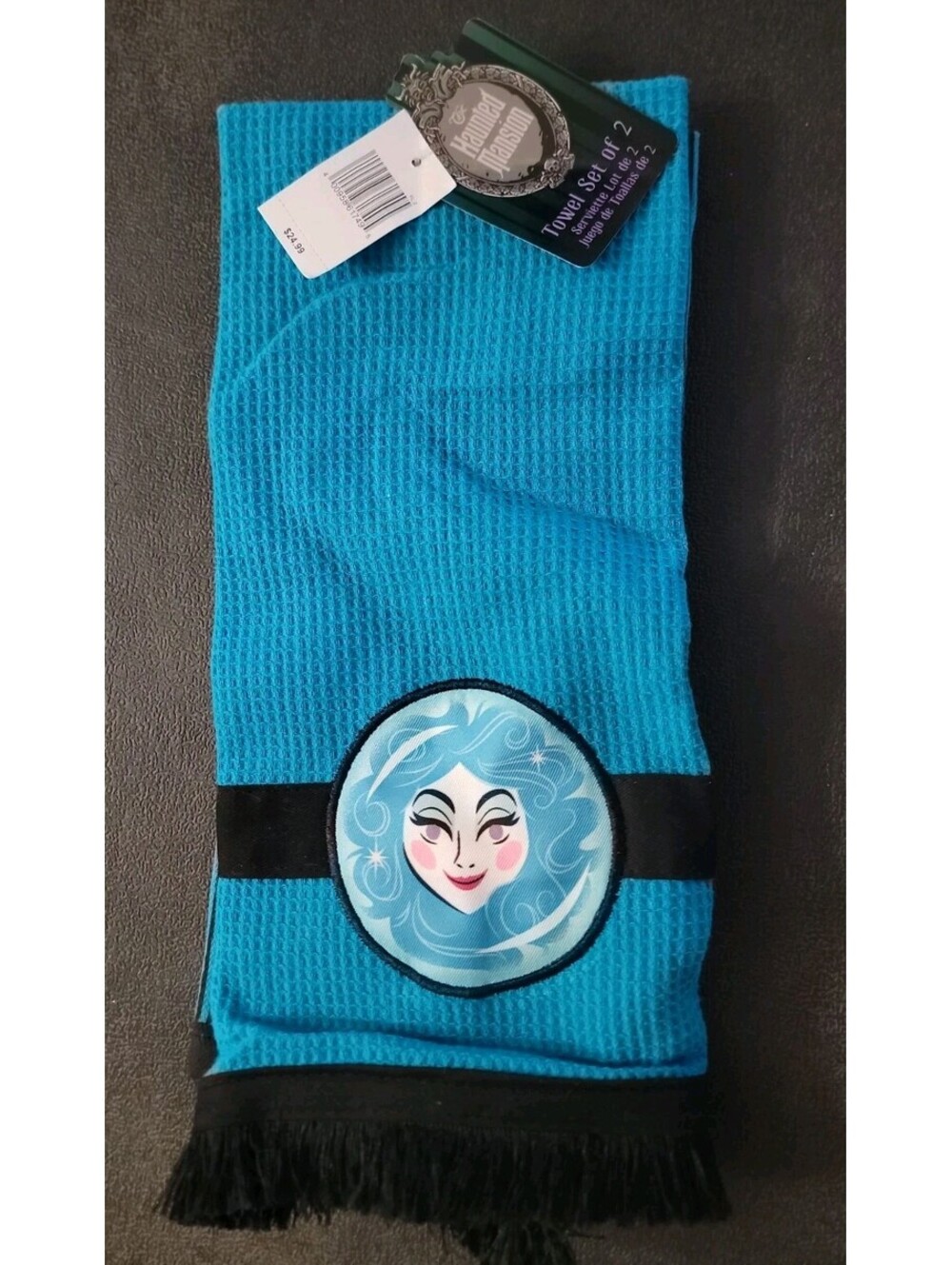 Disney The Haunted Mansion Madame Leota Kitchen Towel Set of 2 NWT Halloween